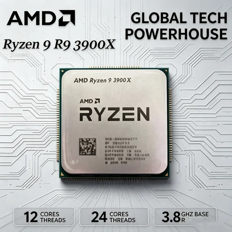 AMD R9 3900X Ryzen 9 3900X Fla - Amd Cpu Ryzen 9 recension och pris