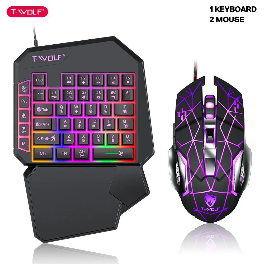T-WOLF TF900 One Handed Keyboa - Gaming Keyboard Mobile recension och pris