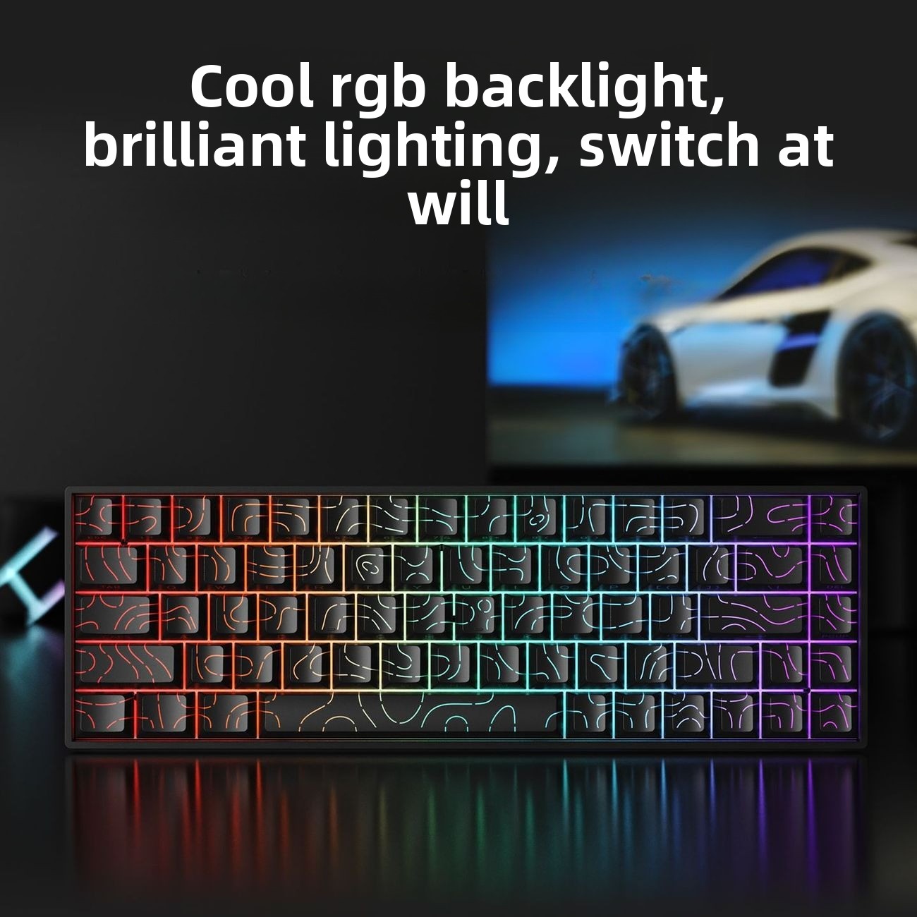 Teclado 60% Wireless Bluetooth - Gaming Keyboard Mobile recension och pris
