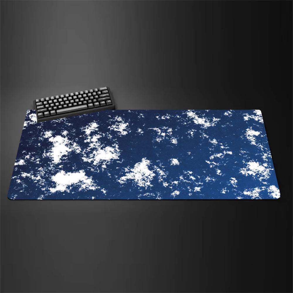 Navy Blue White Speckled Textu - Gaming Keyboard Blue recension och pris