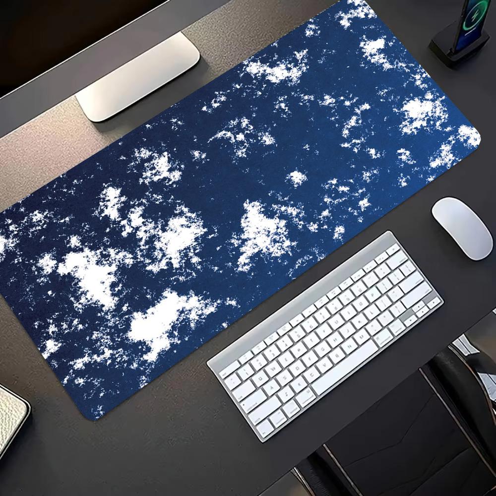 Navy Blue White Speckled Textu - Gaming Keyboard Blue recension och pris