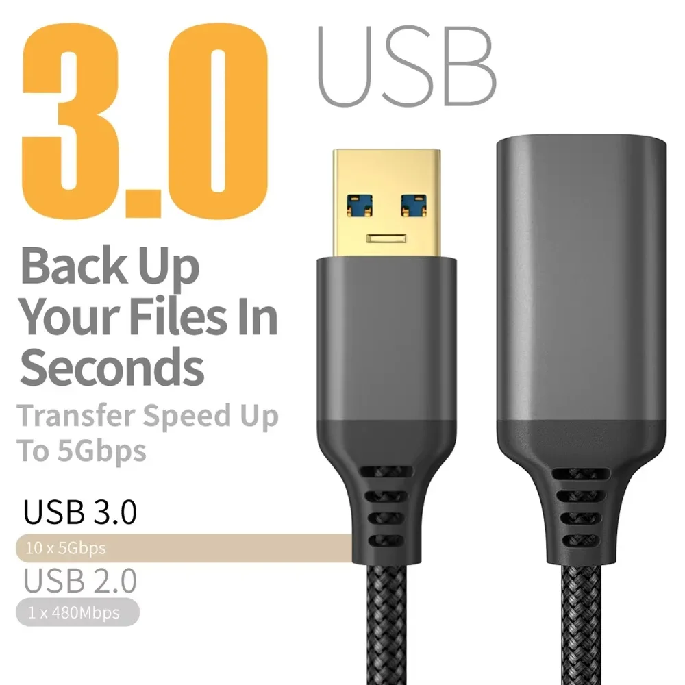 0.5/1/2/3/5m Nylon Braided USB - Coiled Usb Cable recension och pris