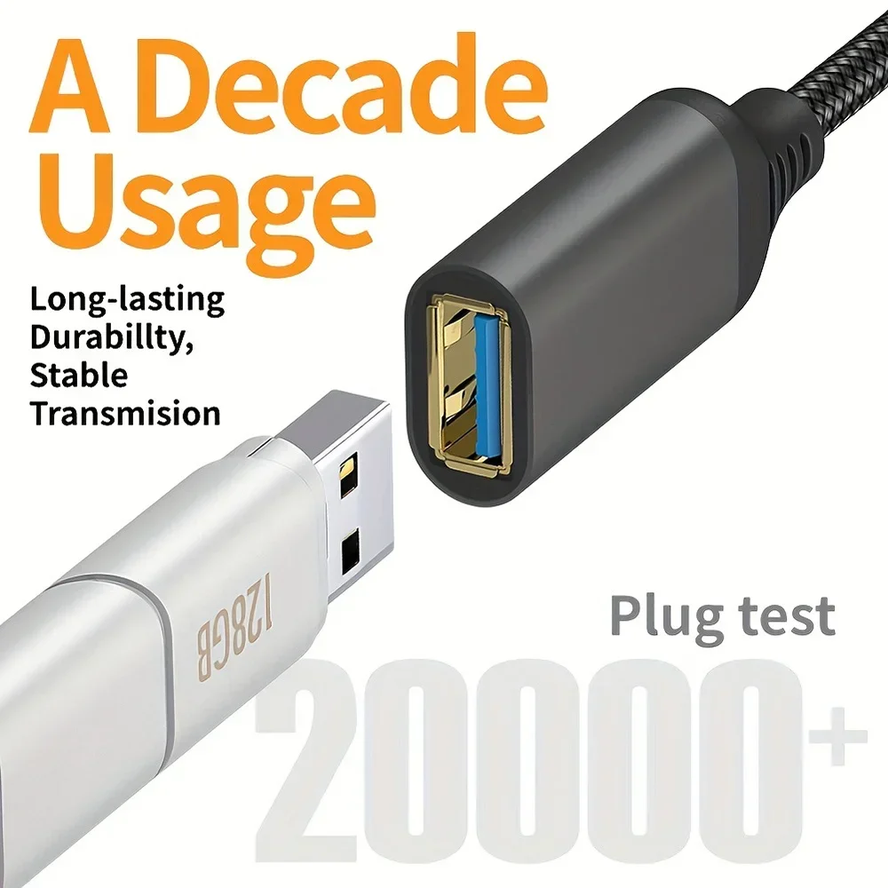 0.5/1/2/3/5m Nylon Braided USB - Coiled Usb Cable recension och pris