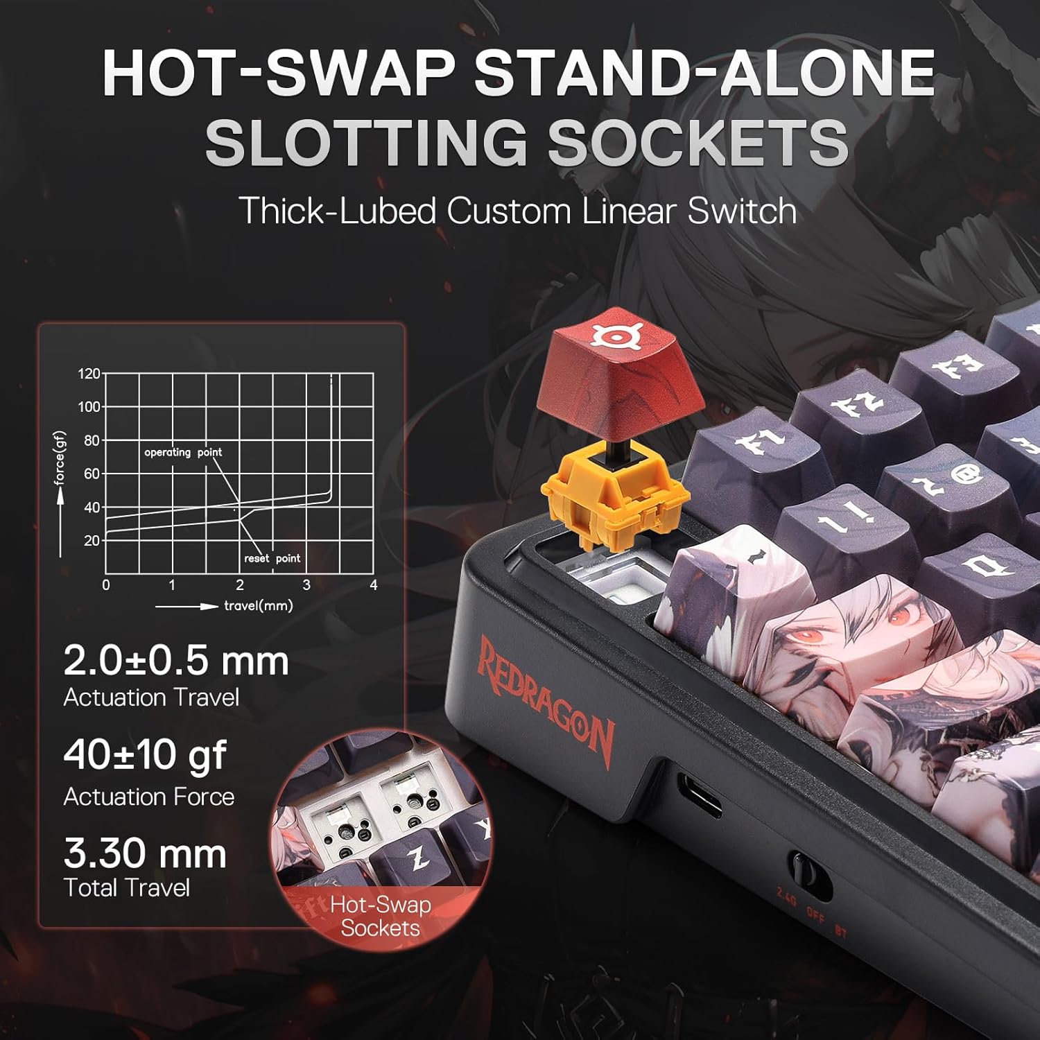 Redragon Wireless Gasket Gamin - Gaming Keyboard Mobile recension och pris