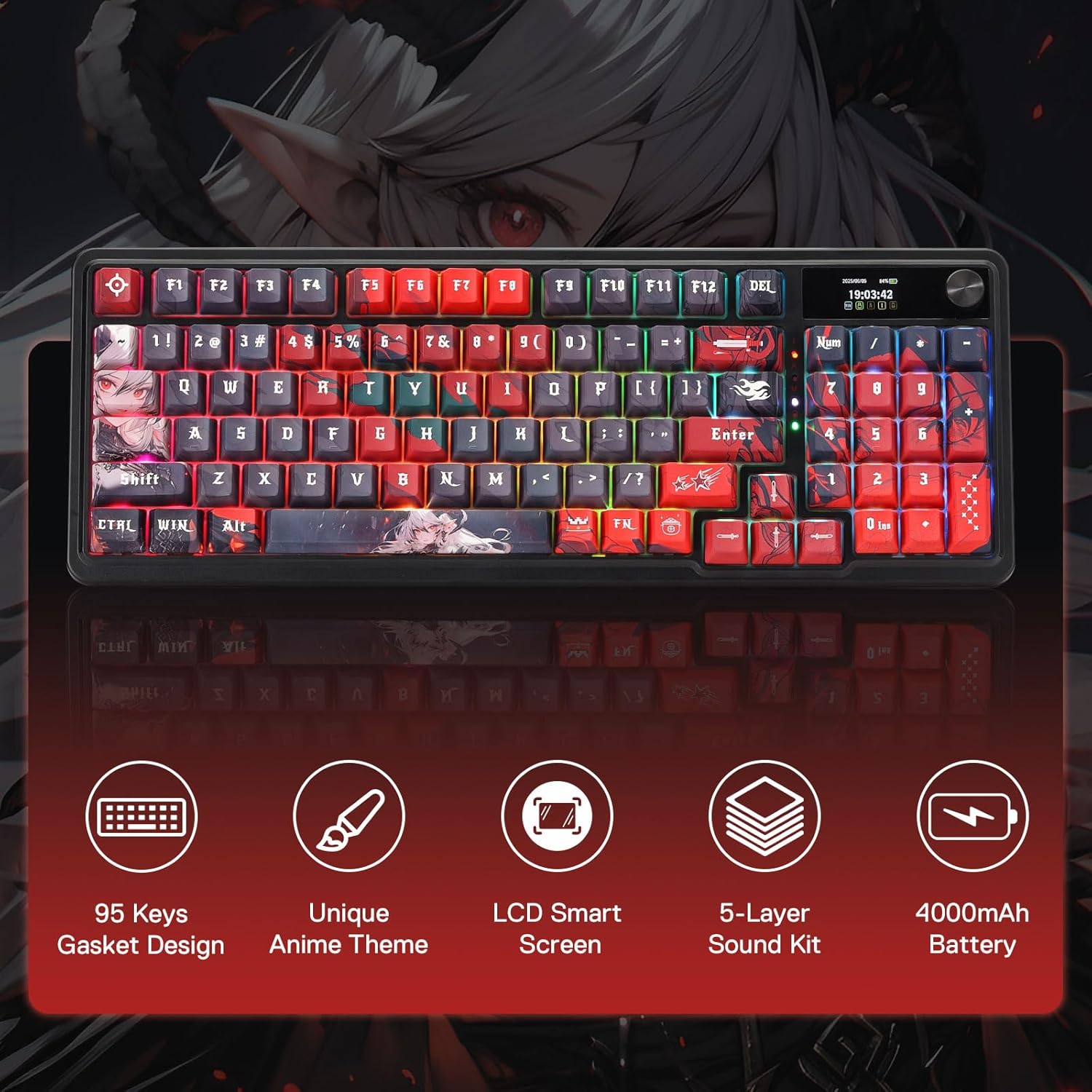Redragon Wireless Gasket Gamin - Gaming Keyboard Mobile recension och pris