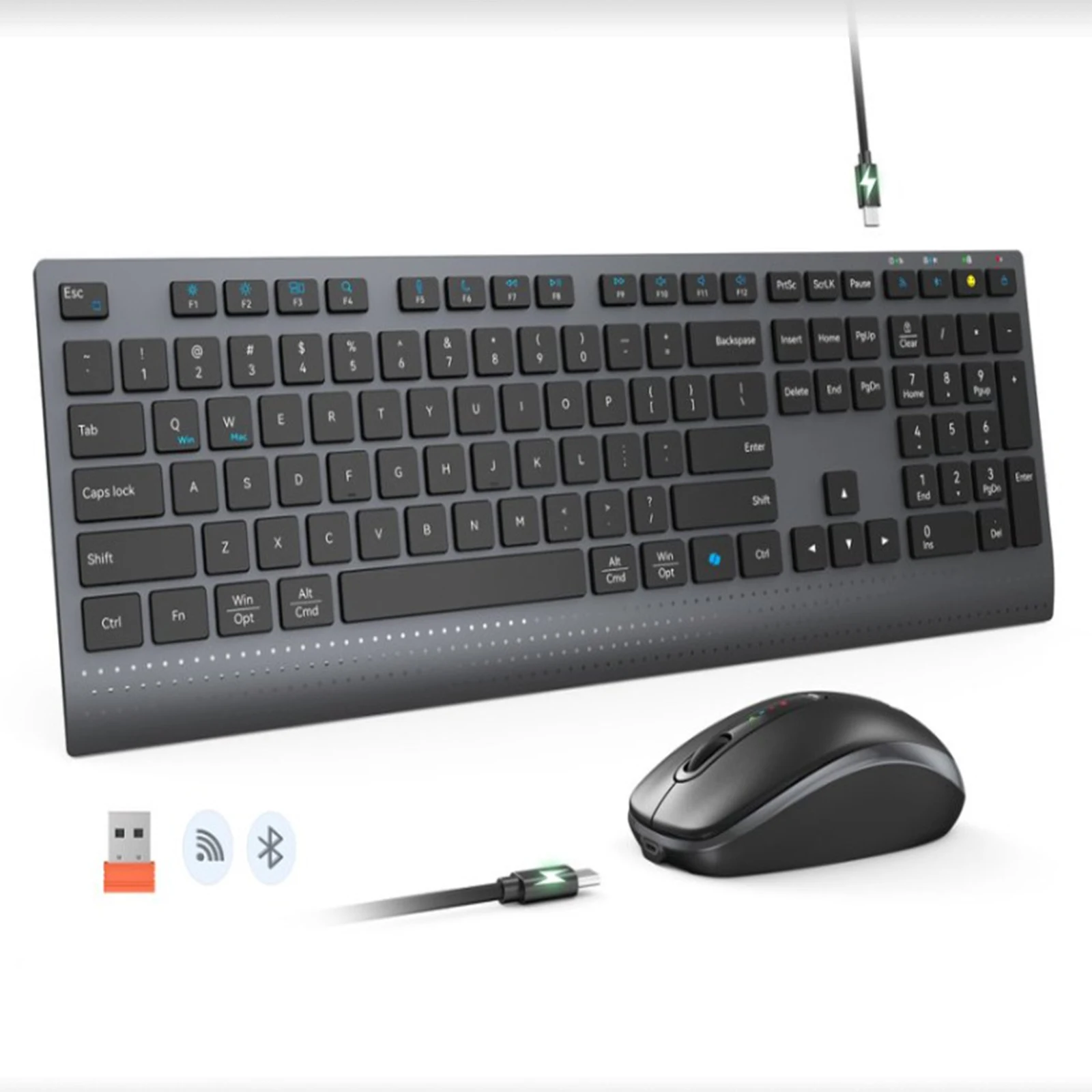 2.4G Bluetooth Dual-mode Wirel - Gaming Keyboard Mouse Set recension och pris