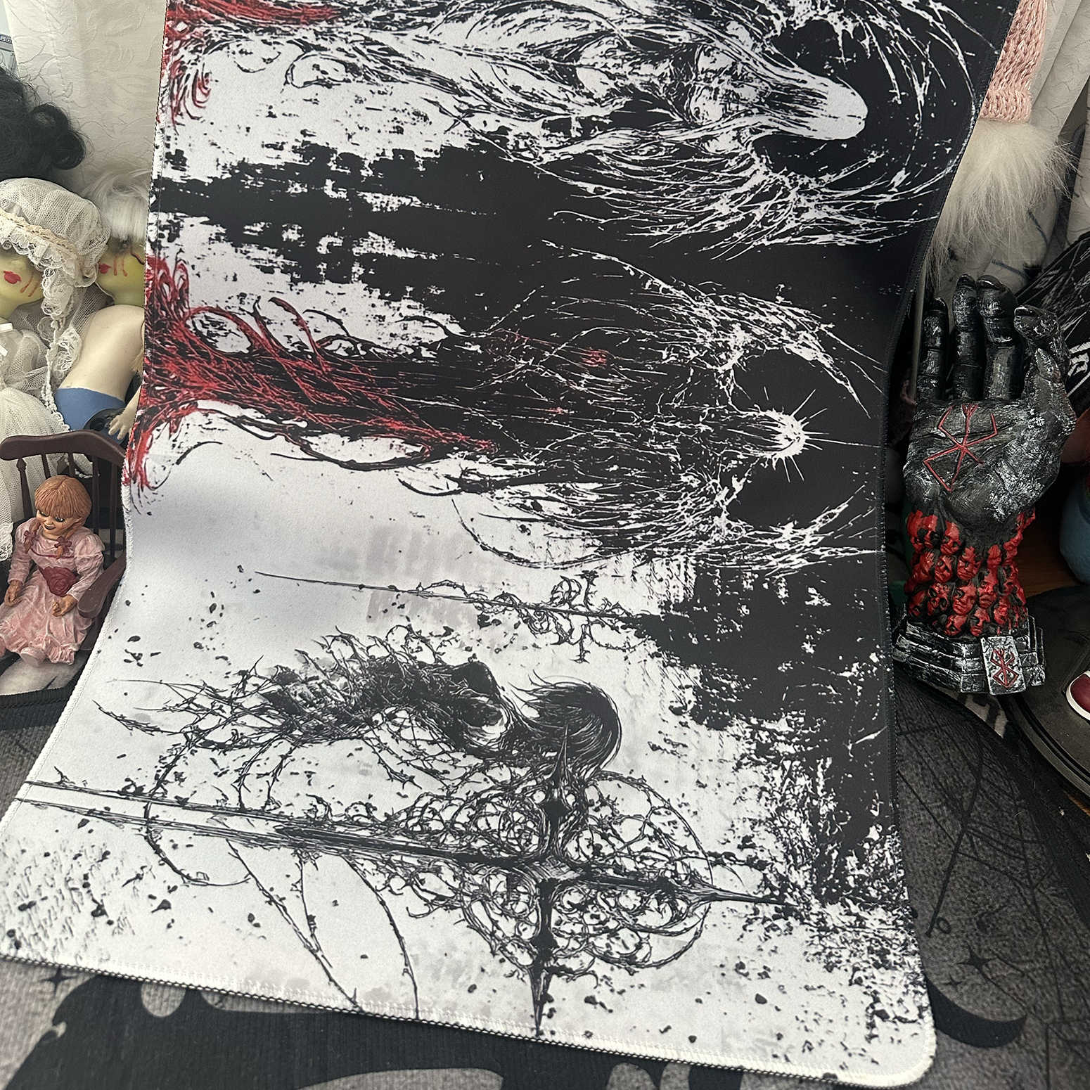 Dark Angel Art Design Large Si - Keyboard Gaming Black recension och pris