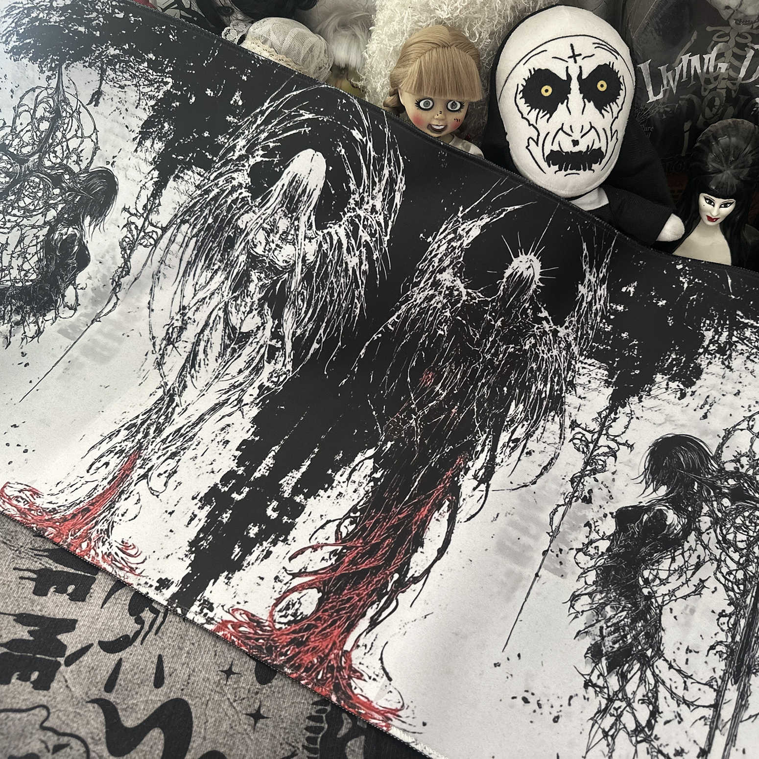 Dark Angel Art Design Large Si - Keyboard Gaming Black recension och pris