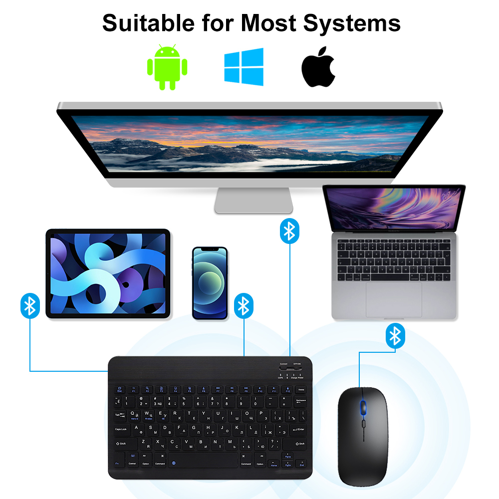 Bluetooth Keyboard and Mouse F - Gaming Keyboard Mouse Wireless recension och pris