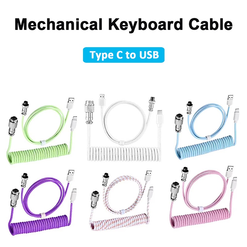 Mechanical Keyboard Coiled Cab - Coiled Usb Cable recension och pris