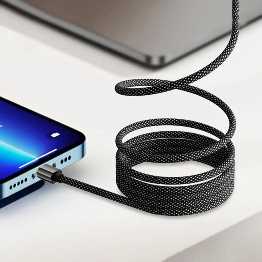 65W Self-coiling Magnetic Attr - Coiled Usb Cable recension och pris