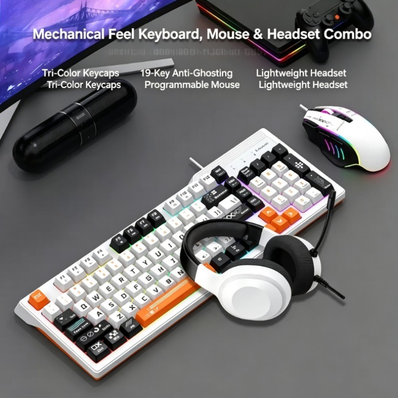 K8pro 3 In 1 Gaming Combo Wire - Gaming Keyboard Mouse Set recension och pris