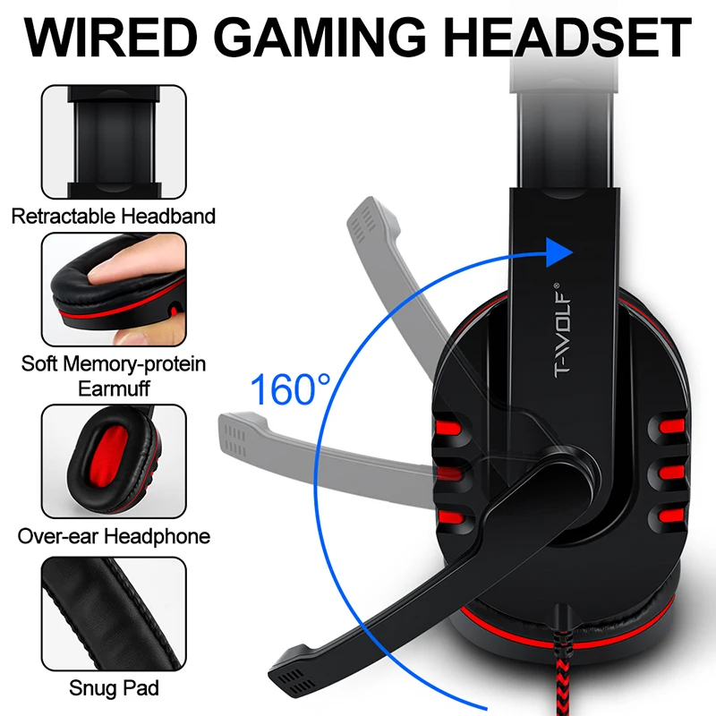 T-WOLF Game Four Piece TF800 I - Gaming Keyboard Mouse Set recension och pris