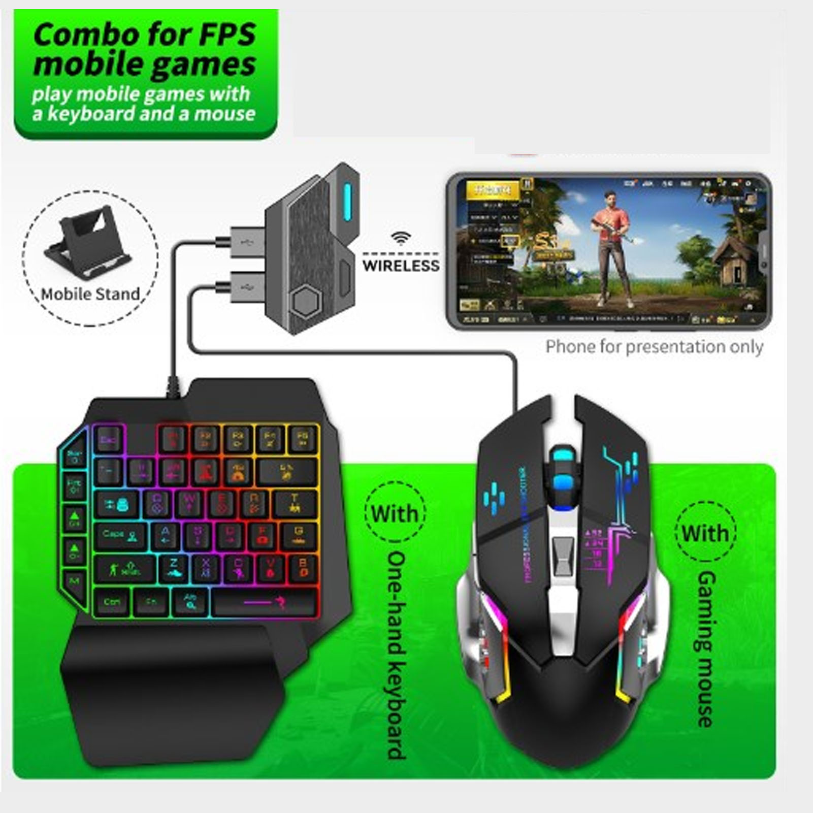 Keyboard Mouse Converter Set R - Gaming Keyboard Mouse Set recension och pris