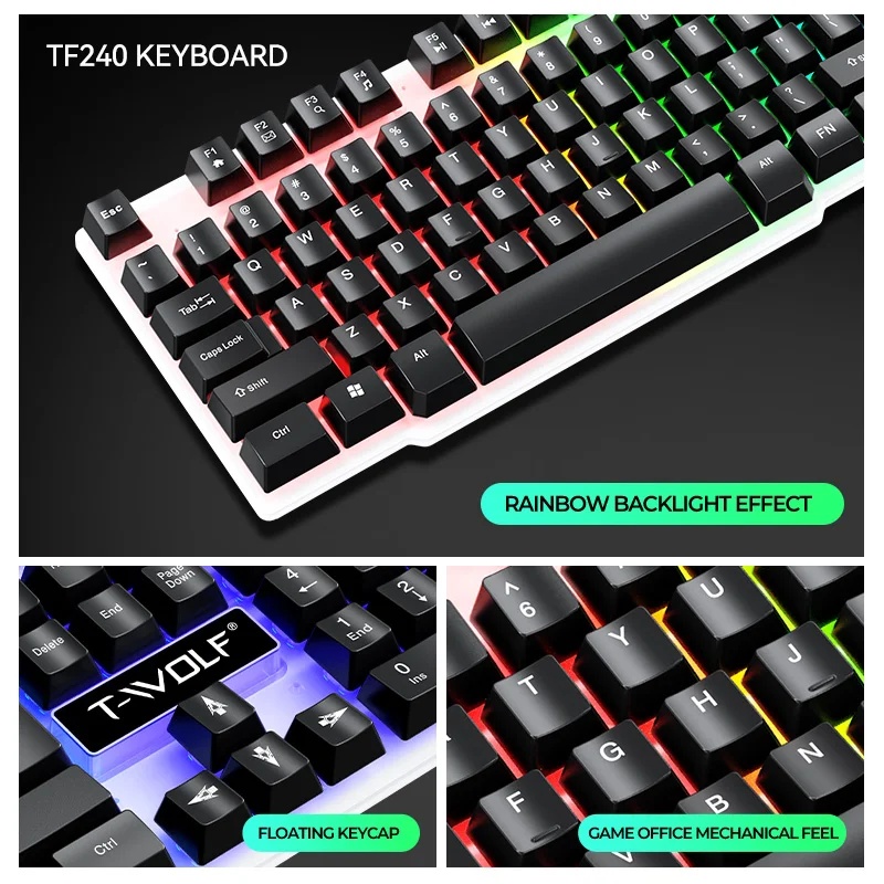 NEW USB Keyboard And Mouse Gam - Gaming Keyboard Mouse Set recension och pris