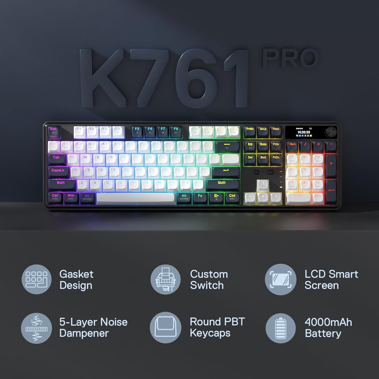 Redragon K761 Wireless Gasket  - Gaming Keyboard Mobile recension och pris