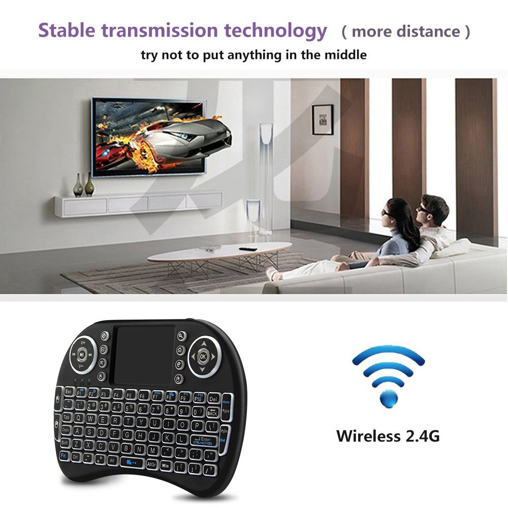 Backlit Mini Wireless Keyboard - Gaming Keyboard Mobile recension och pris