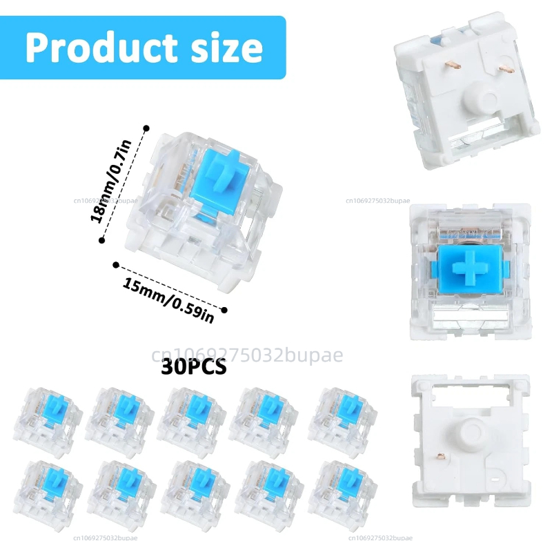 Blue Mechanical Keyboard Switc - Keyboard Gaming Blue Switch recension och pris